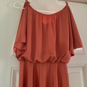 Vintage Coral Maxi Dress